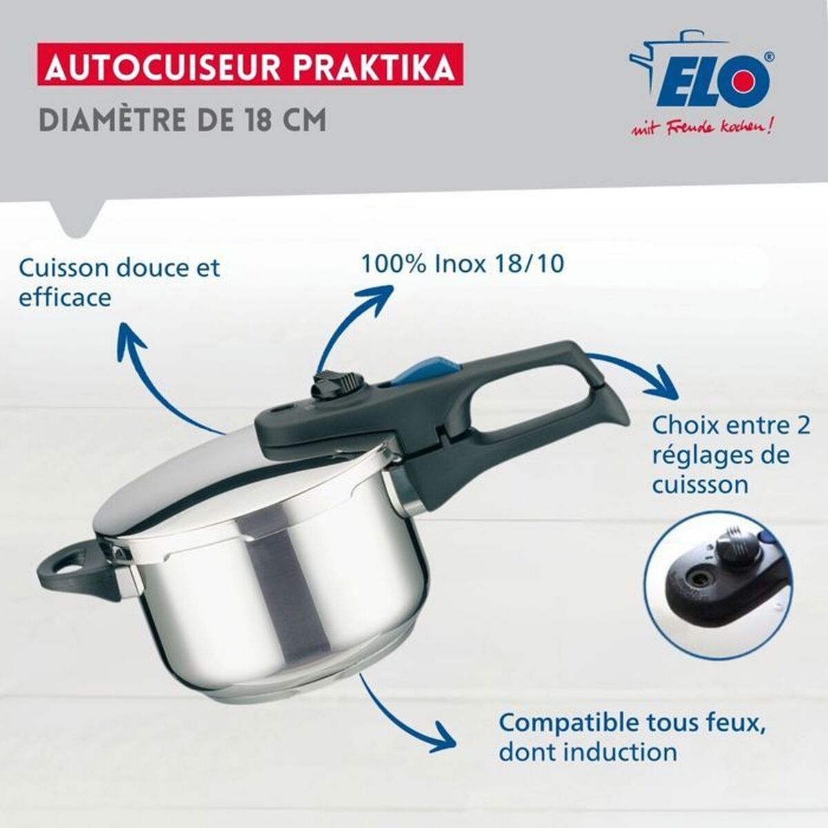 Pressure cooker Fackelmann Stainless steel
