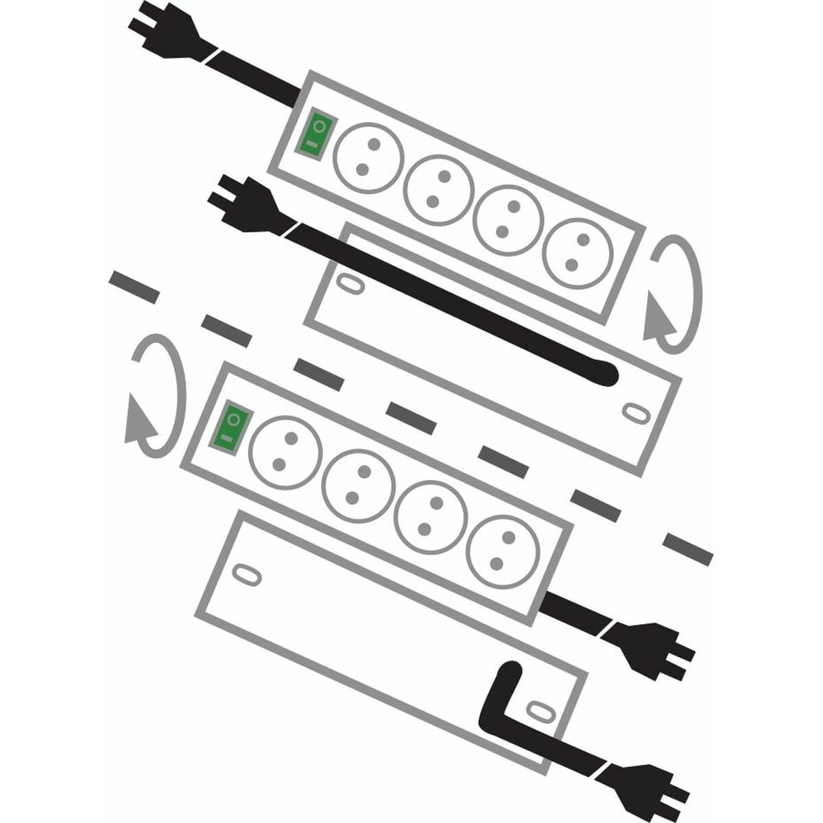 Schuko 10 Way Multi-socket Adapter Brennenstuhl Primera-Line 3600 W (2 m)