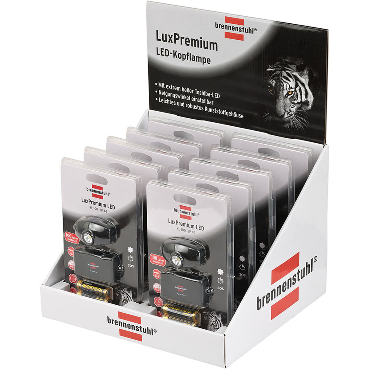 LED Head Torch Brennenstuhl 1178780 Black 200 Lm