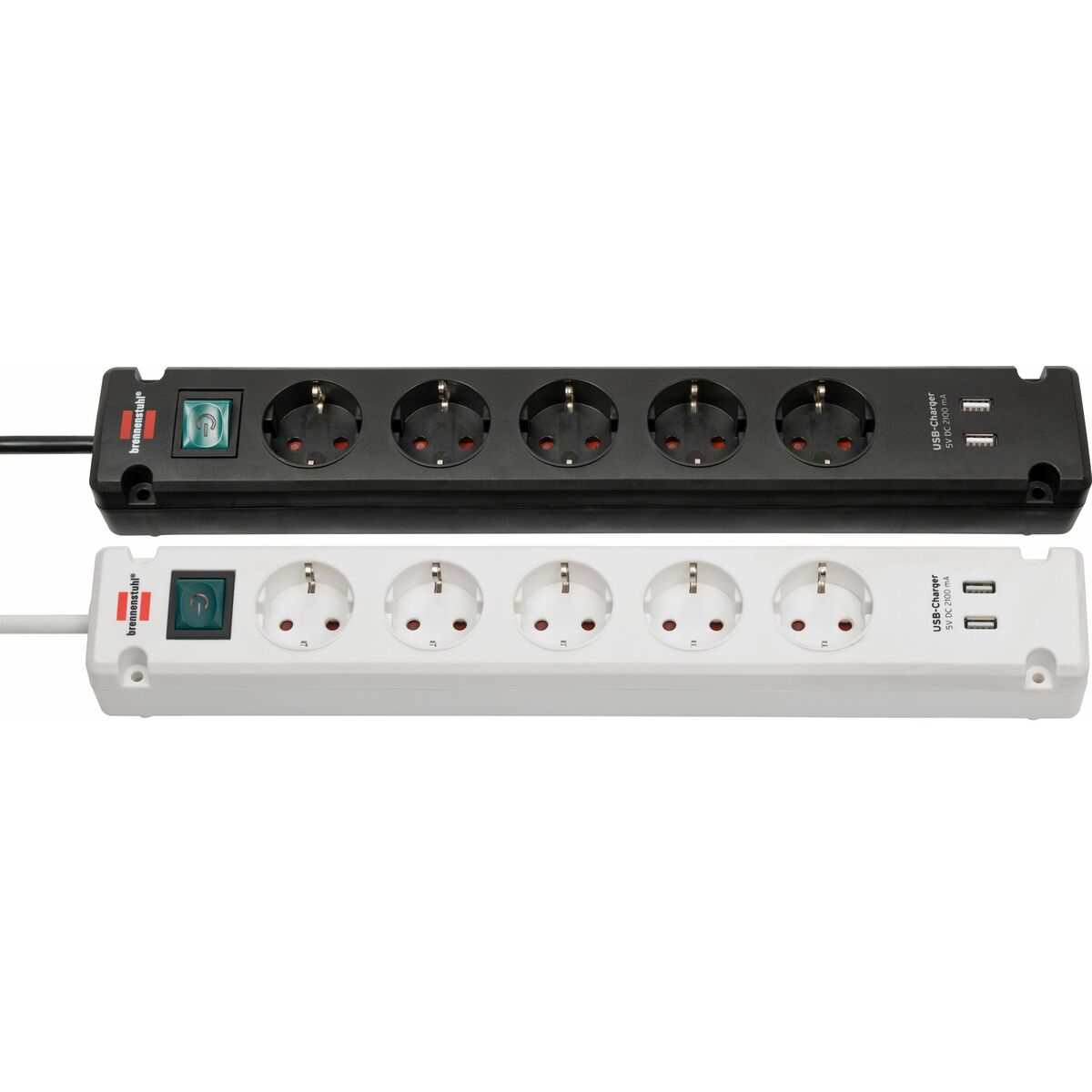 Power Socket – 5 sockets with Switch Brennenstuhl Bremounta 3600 W USB x 2 (3 m)