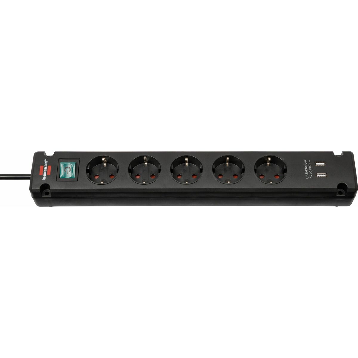 Power Socket – 5 sockets with Switch Brennenstuhl Bremounta 3600 W USB x 2 (3 m)