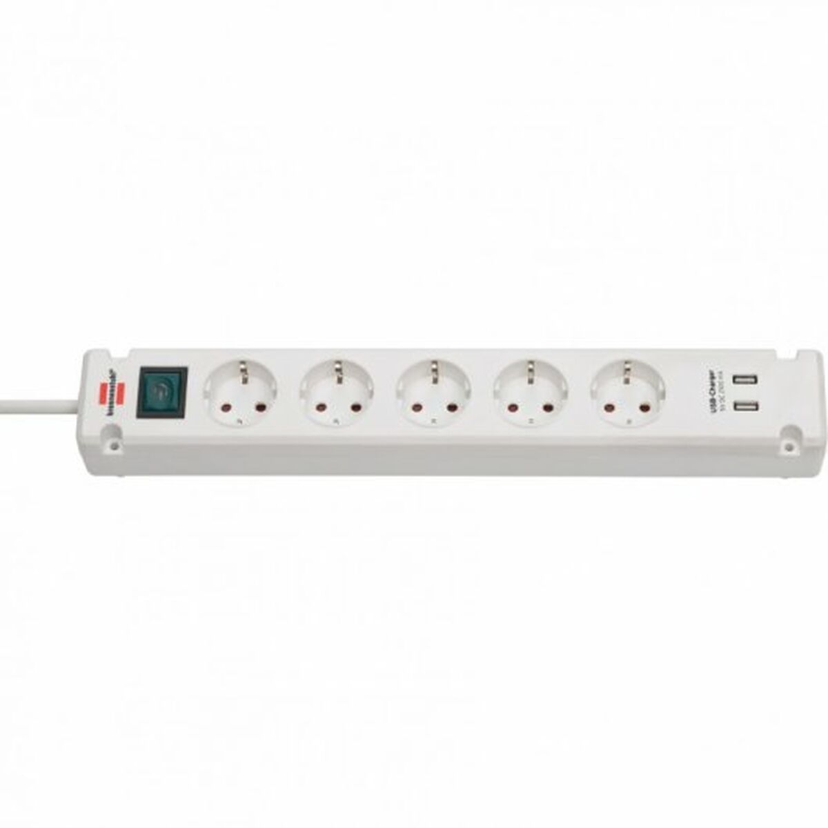 Power Socket – 5 sockets with Switch Brennenstuhl Bremounta 3600 W USB x 2 (3 m)