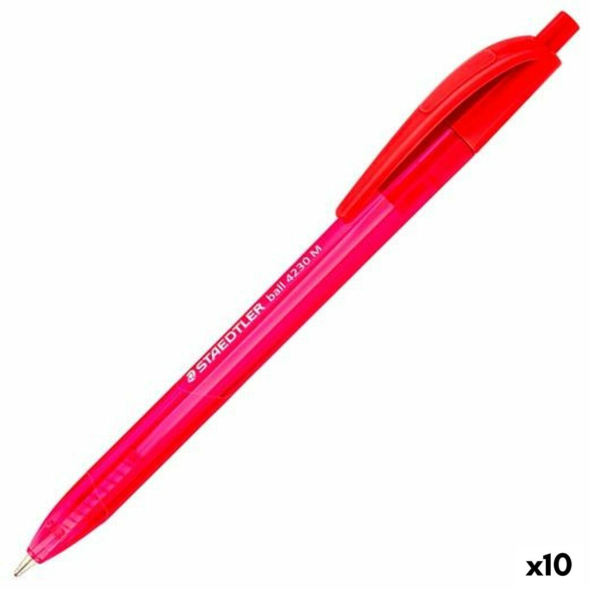 Pen Staedtler 4230 Red 1 mm 10 Units Pen Staedtler 4230 Red 1 mm 10 Units