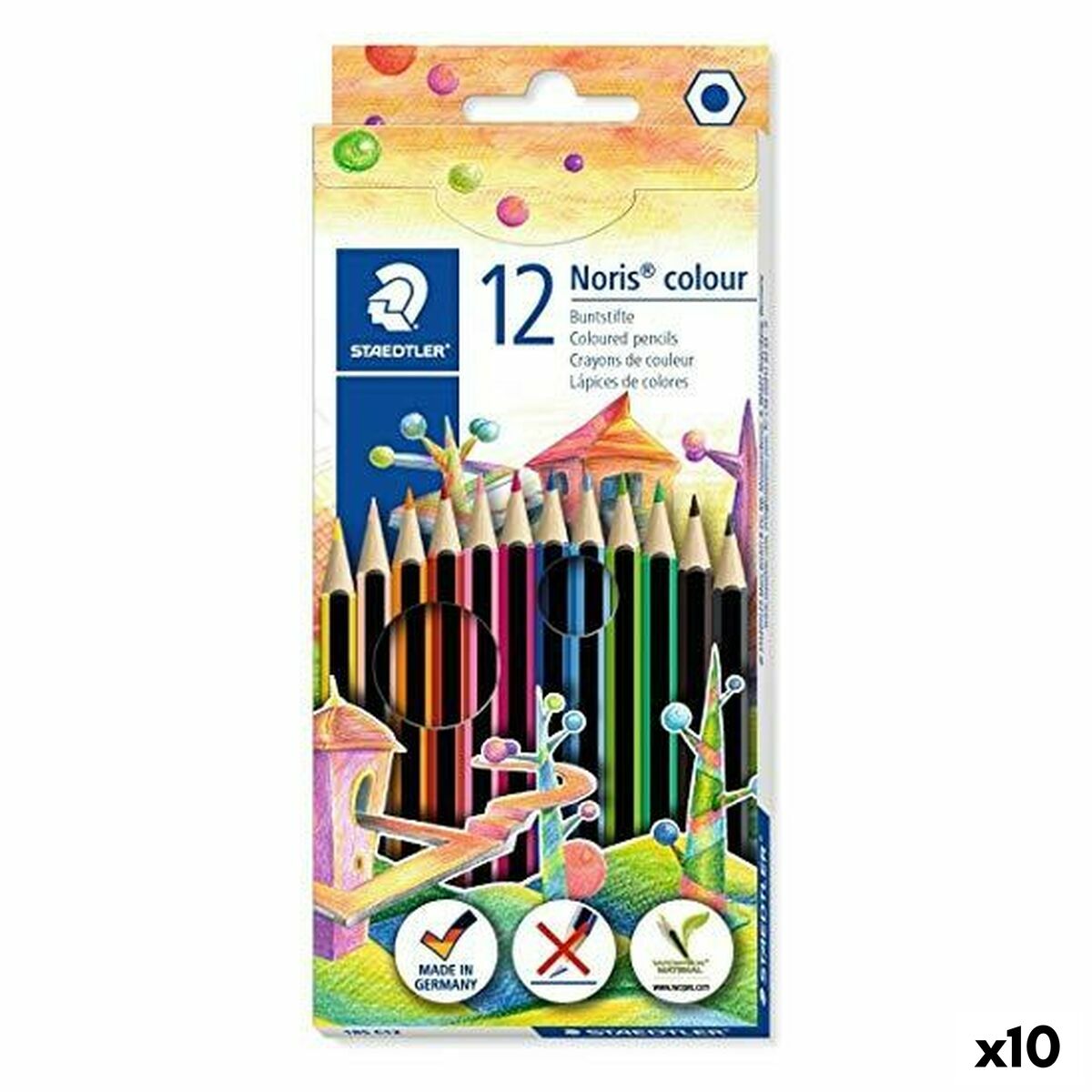 Pencil Set Staedtler Noris Colour Wopex Multicolour (10 Units) Pencil Set Staedtler Noris Colour Wopex Multicolour (10 Units)