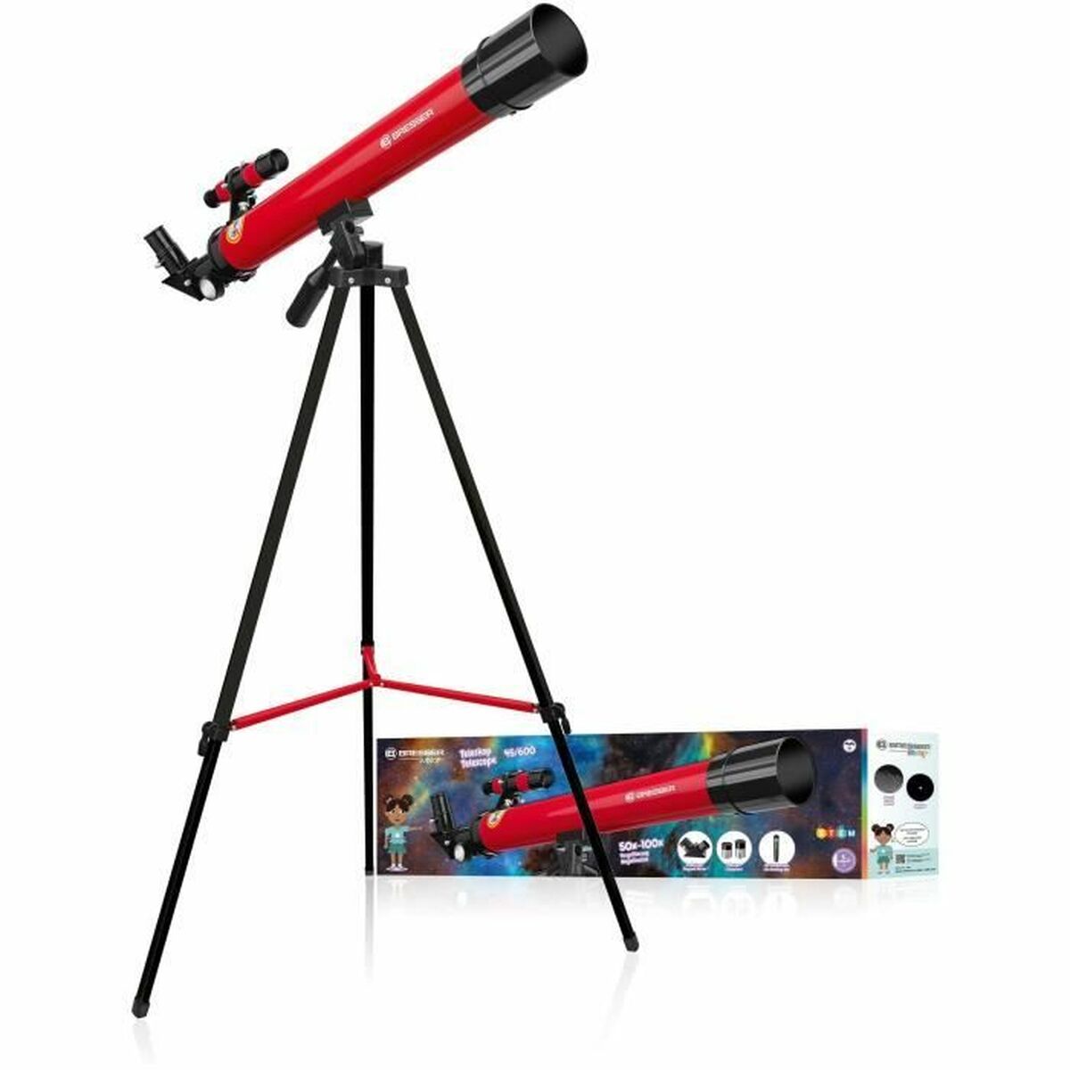 Child’s Telescope Bresser Lunette astronomique 45/600 AZ