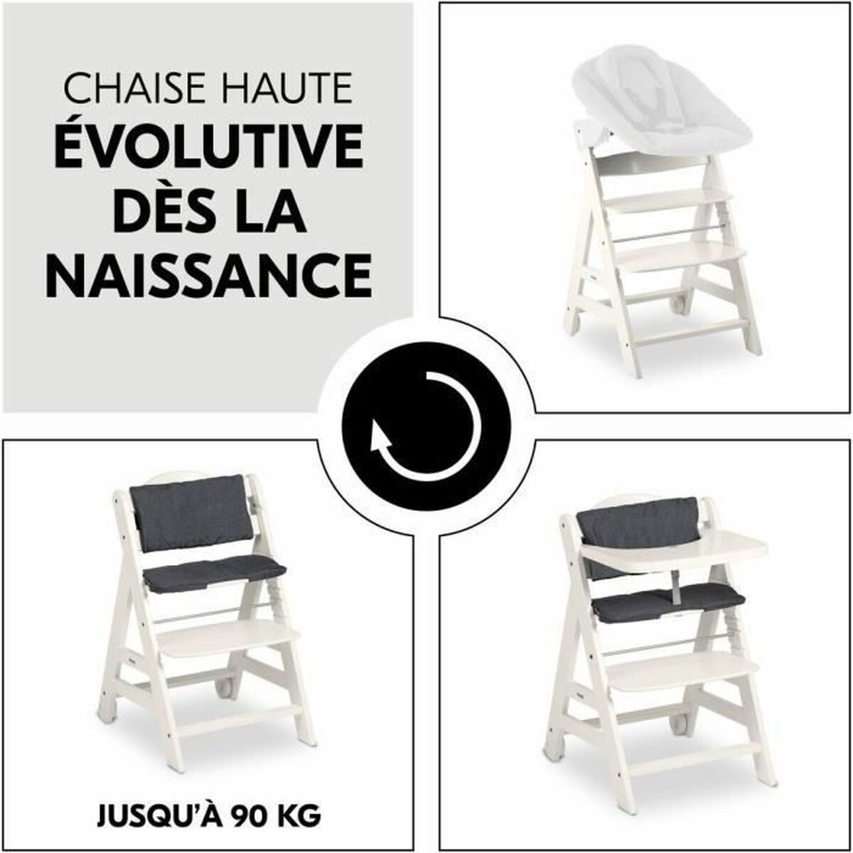Highchair Hauck Black
