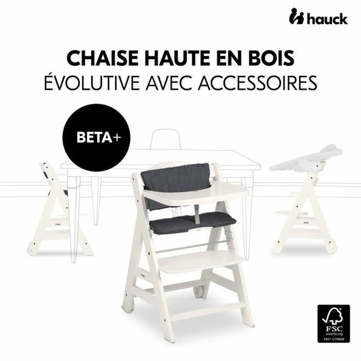 Highchair Hauck Black