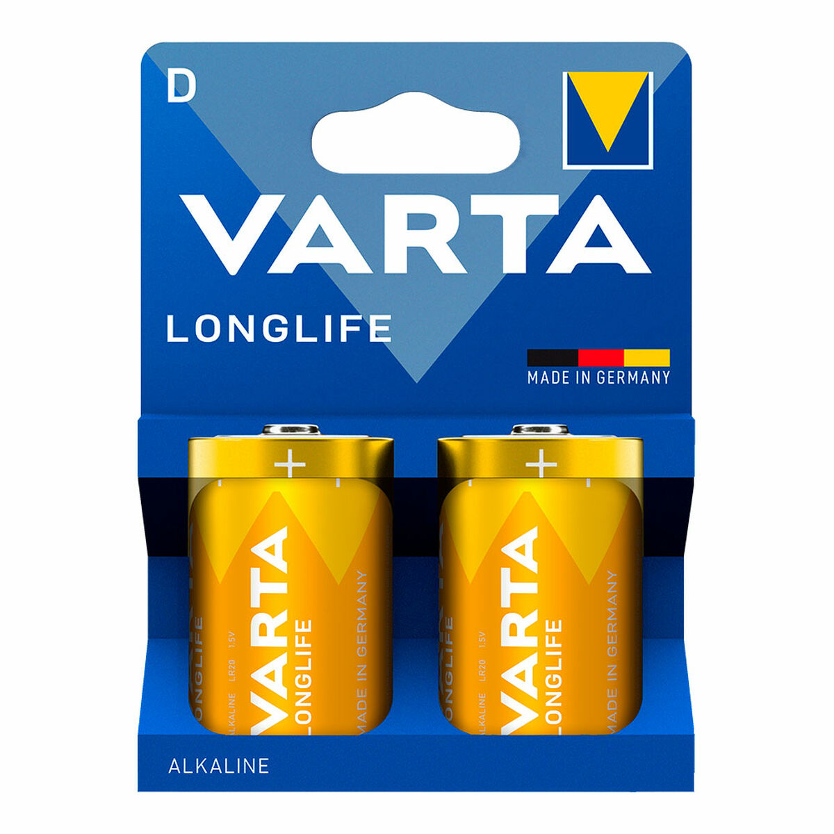 Batteries Varta longlife d – lr20 1,5 V LR20 Type D (2 Units)