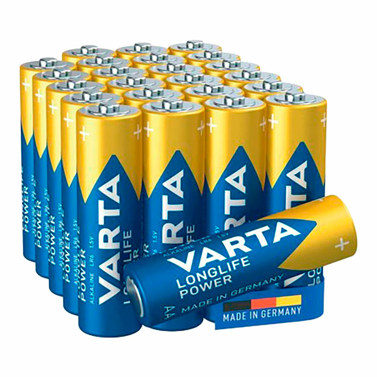 Batteries Varta alkalina longlife power aa – lr06 1,5 V AA LR06 (24 Pieces) (24 Units)