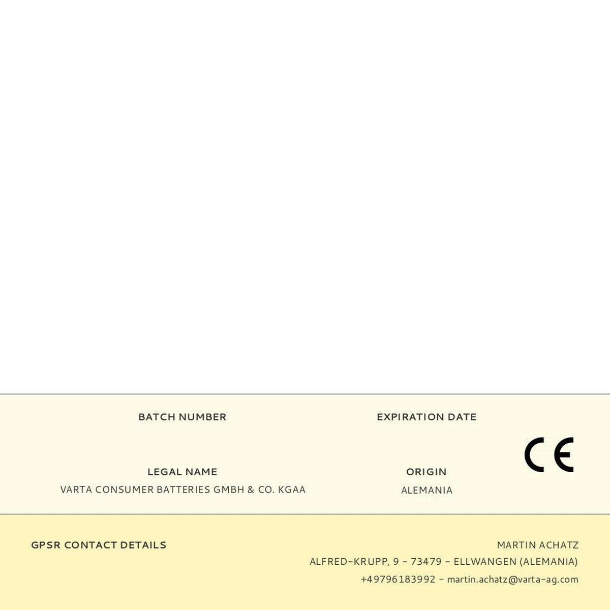 Torch Varta 15672101111