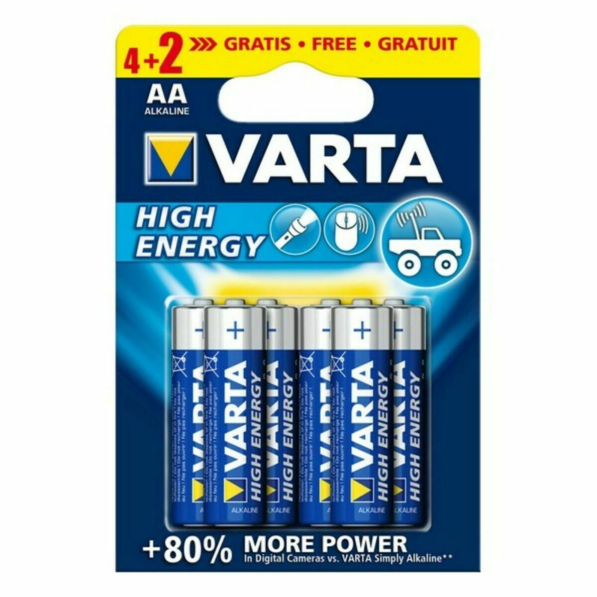 Alkaline Batteries Varta 4906121436 AA 1.55 V Alkaline Batteries Varta 4906121436 AA 1.55 V