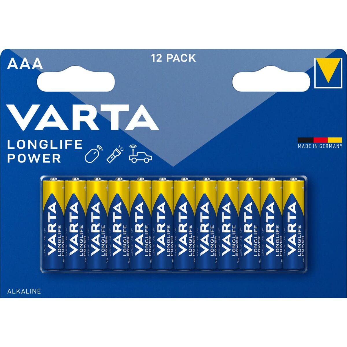 Alkaline Batteries Varta Longlife Power AAA LR03 1,5 V (12 Units) Alkaline Batteries Varta Longlife Power AAA LR03 1,5 V (12 Units)
