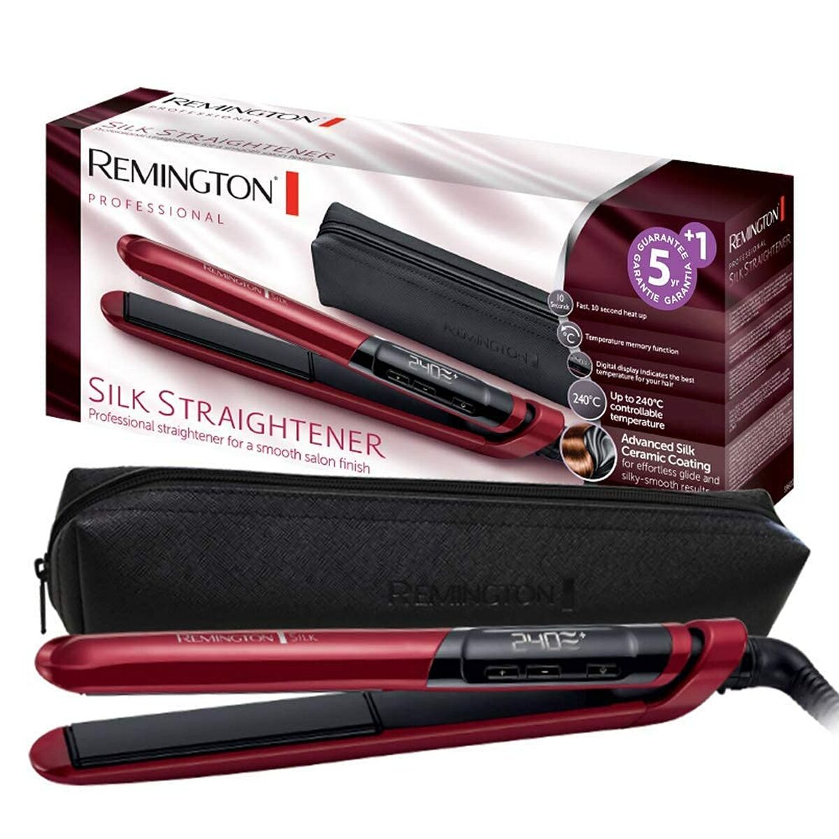 Hair Straightener Remington Black Red