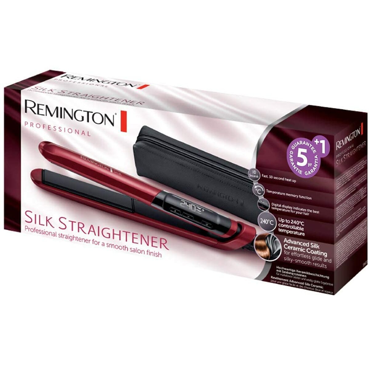 Hair Straightener Remington Black Red