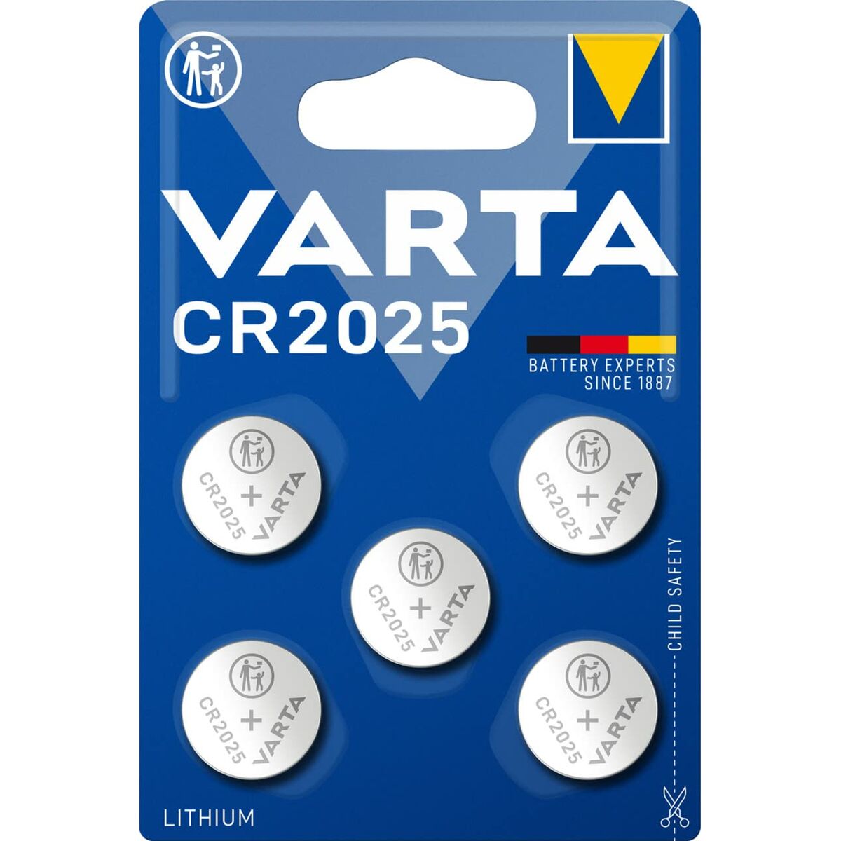Lithium Button Batteries Varta 6025101415 CR2025 3 V (5 Units) Lithium Button Batteries Varta 6025101415 CR2025 3 V (5 Units)