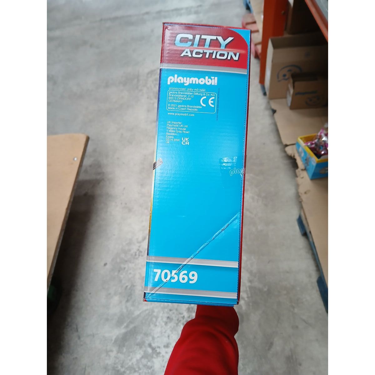 Playset  City Action Police helicopter: Parachute Chase Playmobil 70569 (19 pcs)