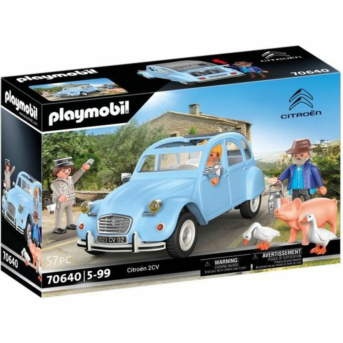 Vehicle Playset Playmobil Citroen 2CV 70646 Car Blue 57 Pieces Vehicle Playset Playmobil Citroen 2CV 70646 Car Blue 57 Pieces