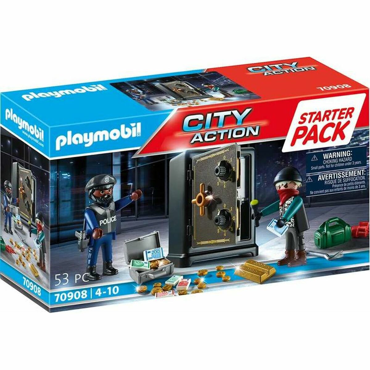 Playset Playmobil City Action Starter Pack Safe 70908 Playset Playmobil City Action Starter Pack Safe 70908