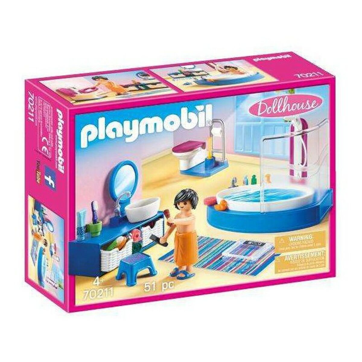 Playset Dollhouse Bathroom Playmobil 70211 Baths (51 pcs) Playset Dollhouse Bathroom Playmobil 70211 Baths (51 pcs)