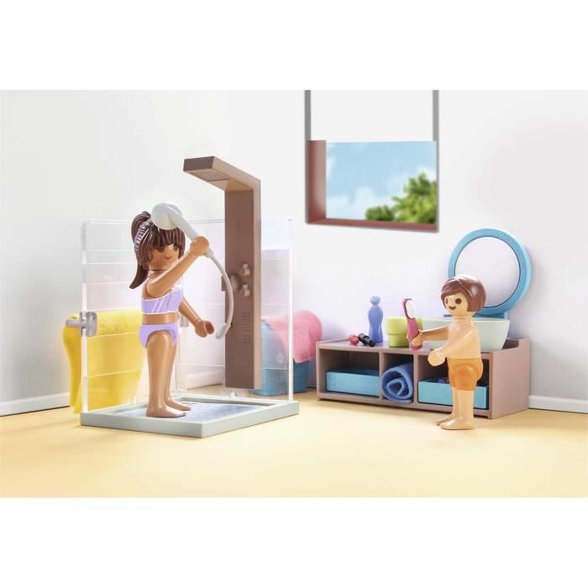 Playset Playmobil 71611 – Bathroom bathtub 55 Pieces