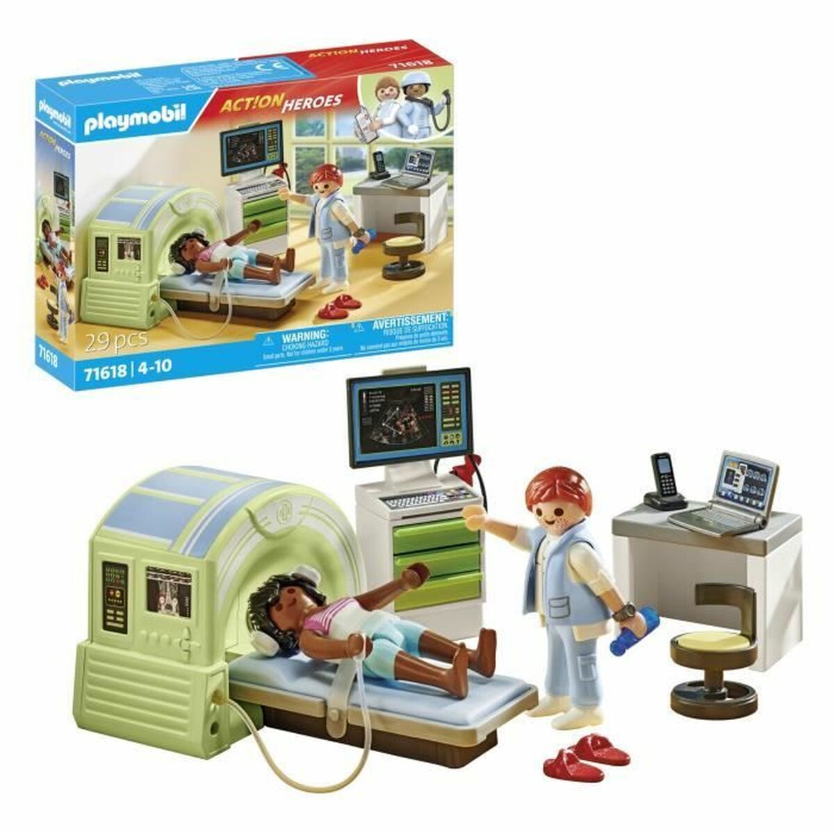 Playset Playmobil 71618 – Patient Medical Scanner 29 Pieces