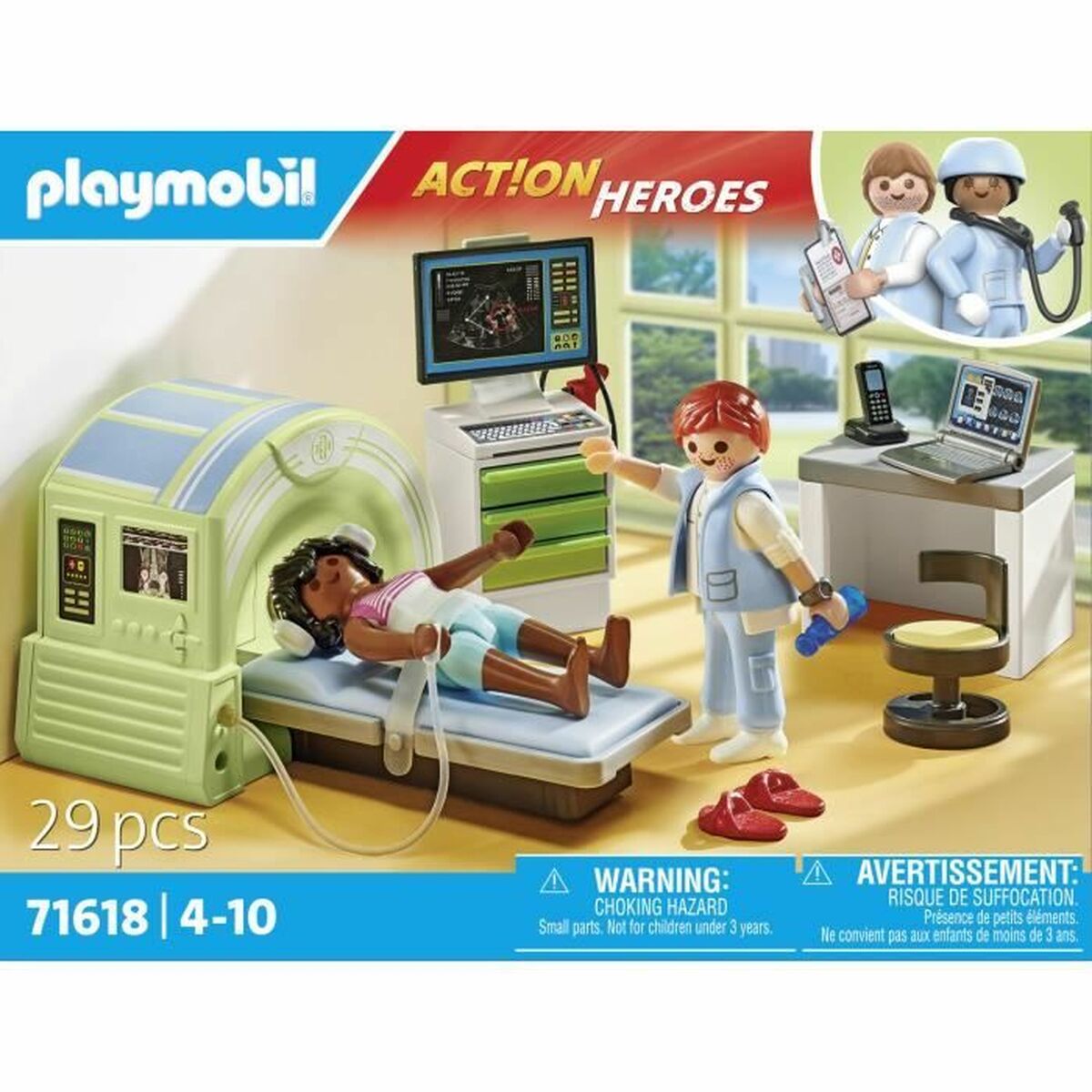 Playset Playmobil 71618 – Patient Medical Scanner 29 Pieces