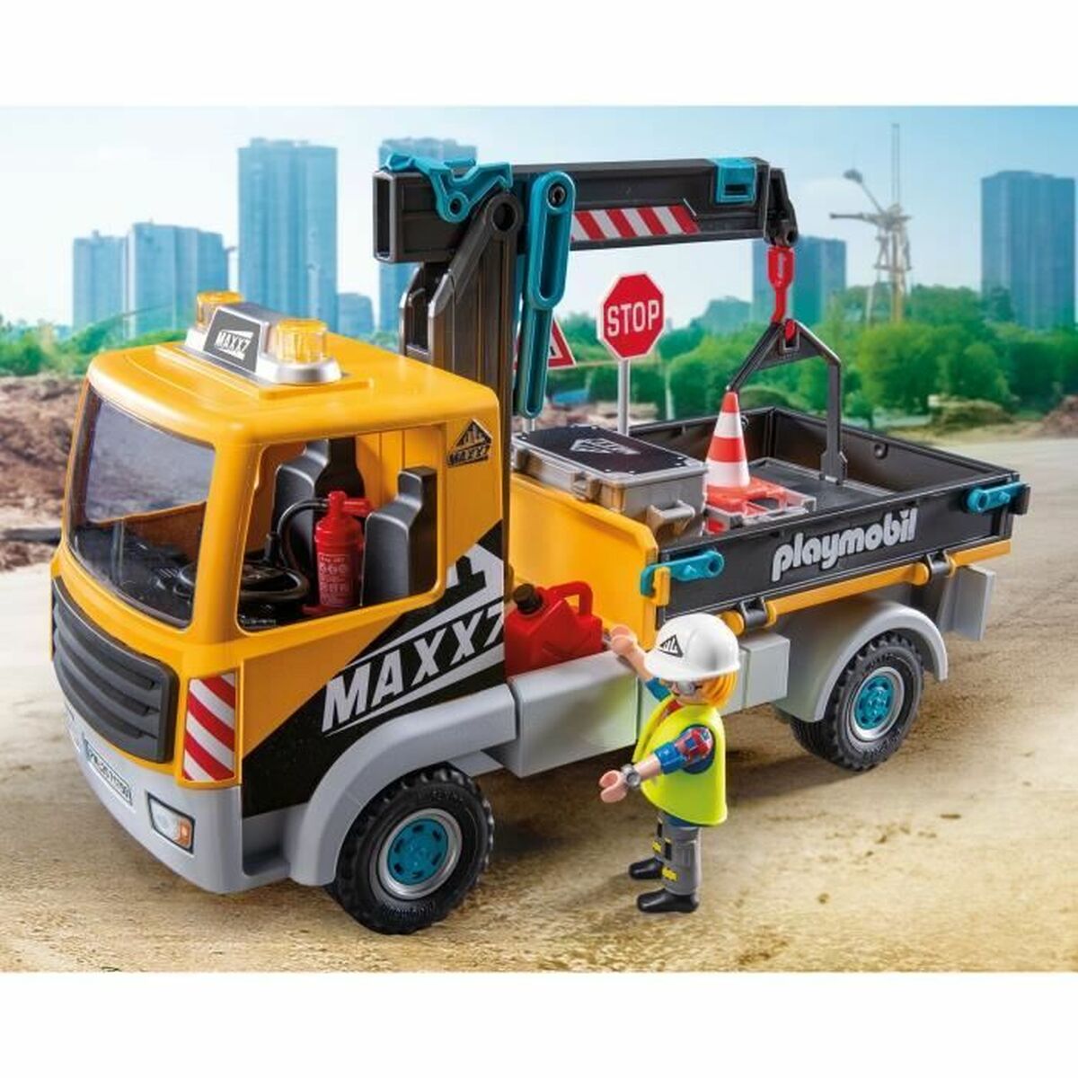 Crane Lorry Playmobil 71750 Blue