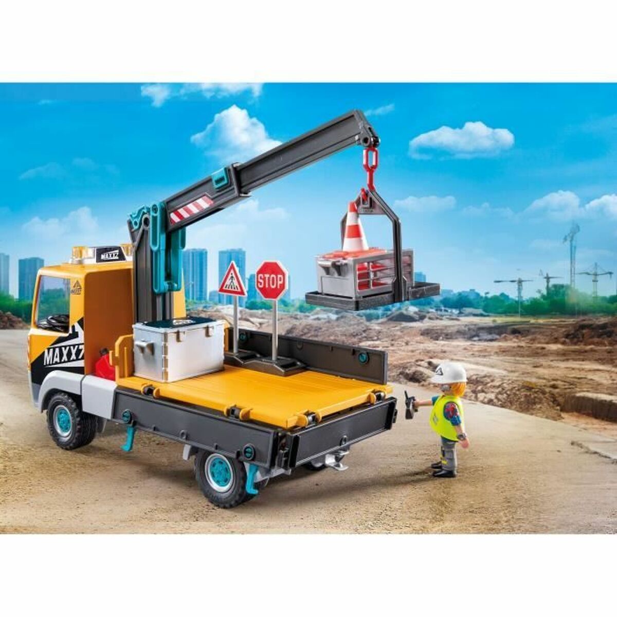 Crane Lorry Playmobil 71750 Blue
