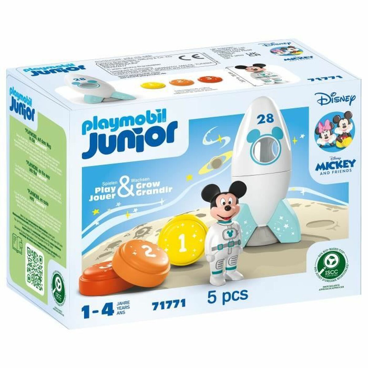 Playset Playmobil Junior 71771 Mickey astronaut Disney 5 Pieces Playset Playmobil Junior 71771 Mickey astronaut Disney 5 Pieces