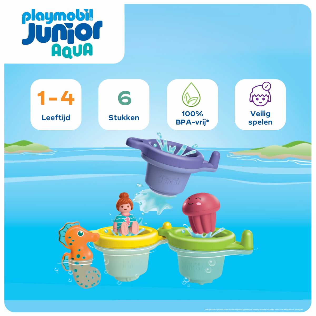 Playset Playmobil Junior Water 71776 6 Pieces