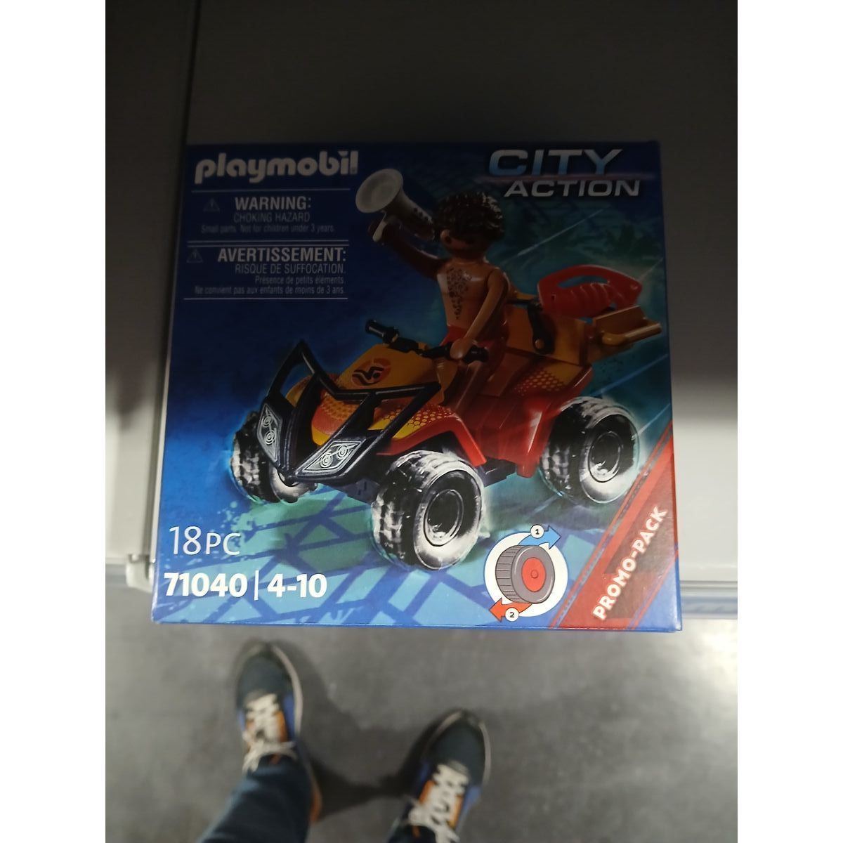 Playset Playmobil City Action Rescue Quad  18 Pieces 71040