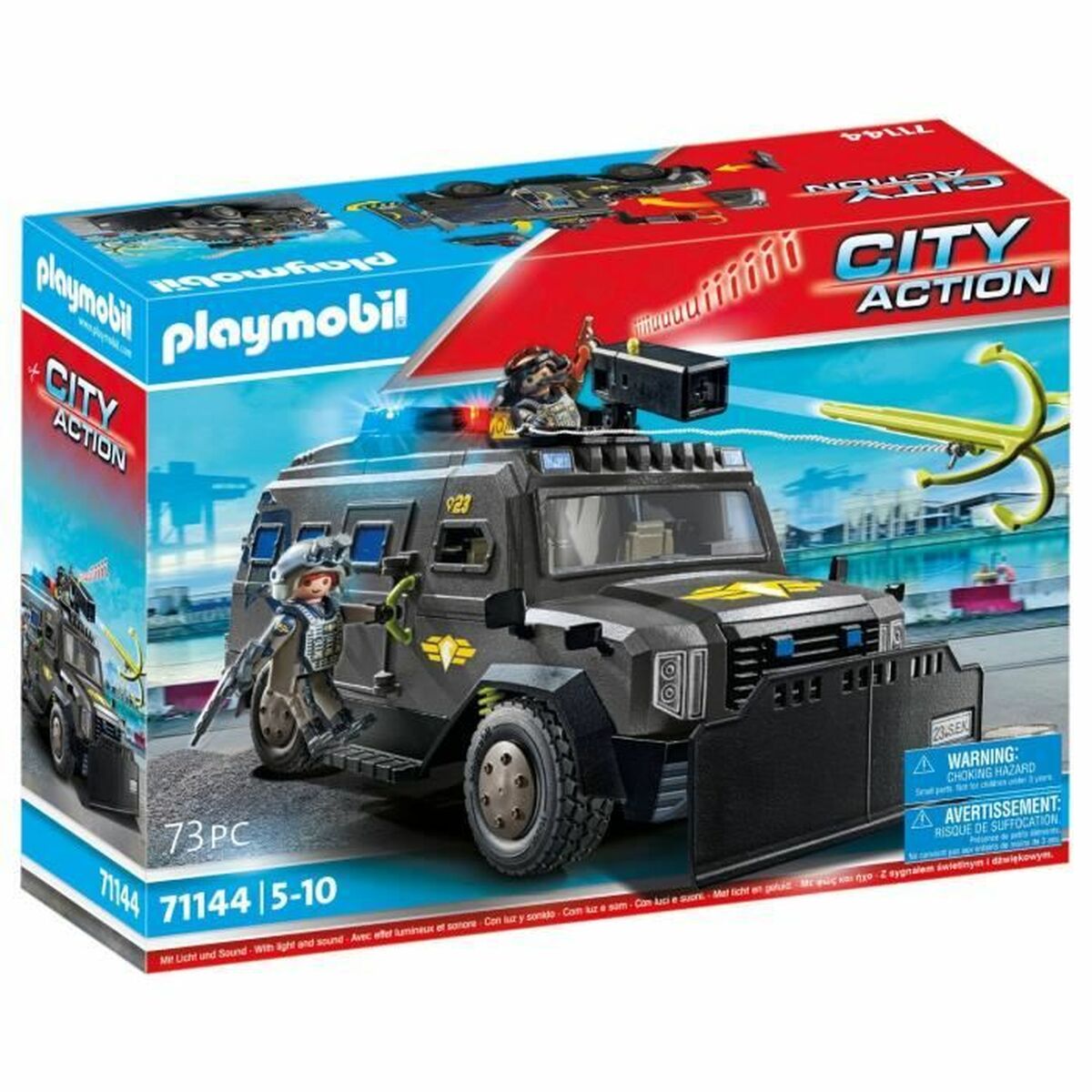 Toy set Playmobil Police car City Action Plastic Toy set Playmobil Police car City Action Plastic