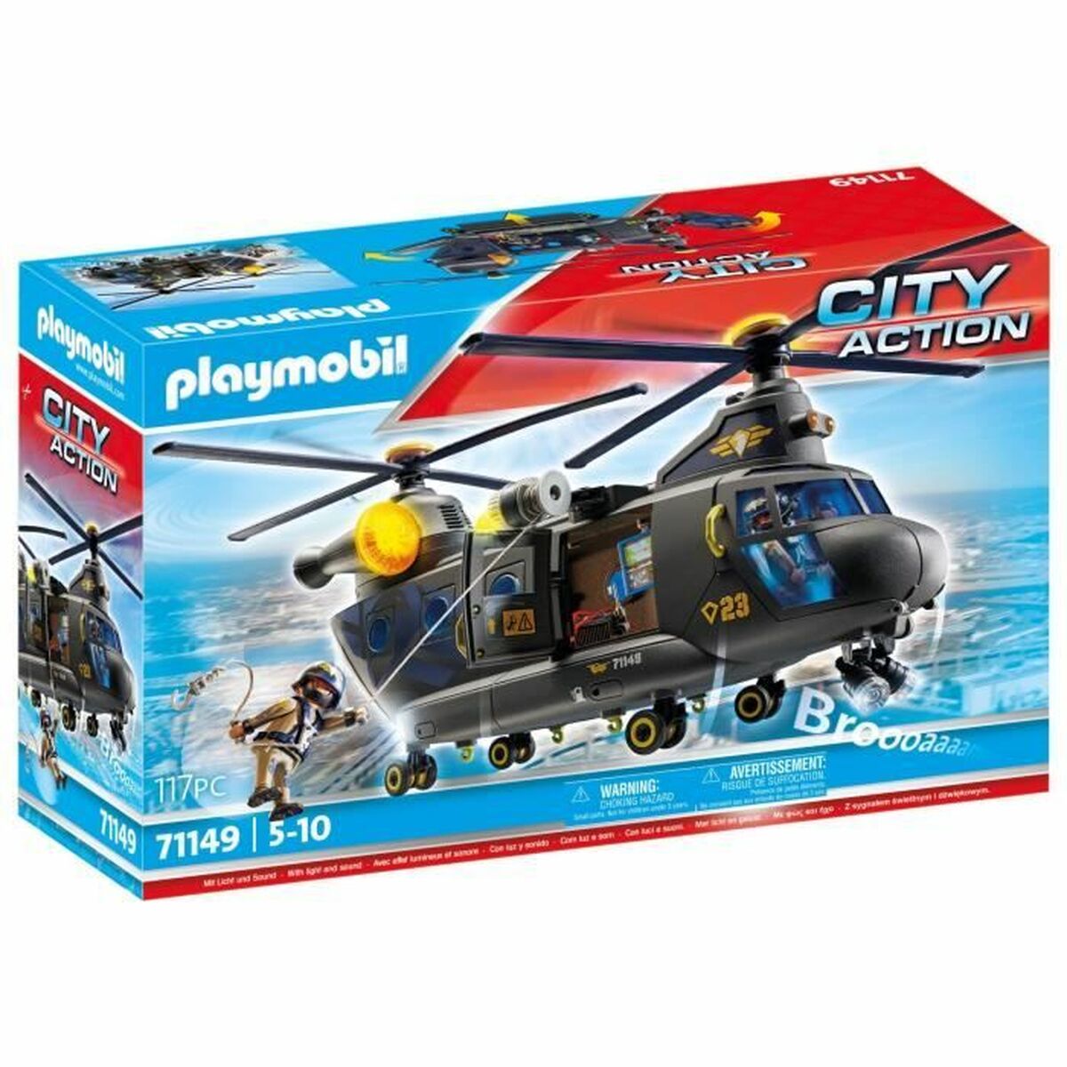 Toy set Playmobil Police Plane City Action Plastic Toy set Playmobil Police Plane City Action Plastic