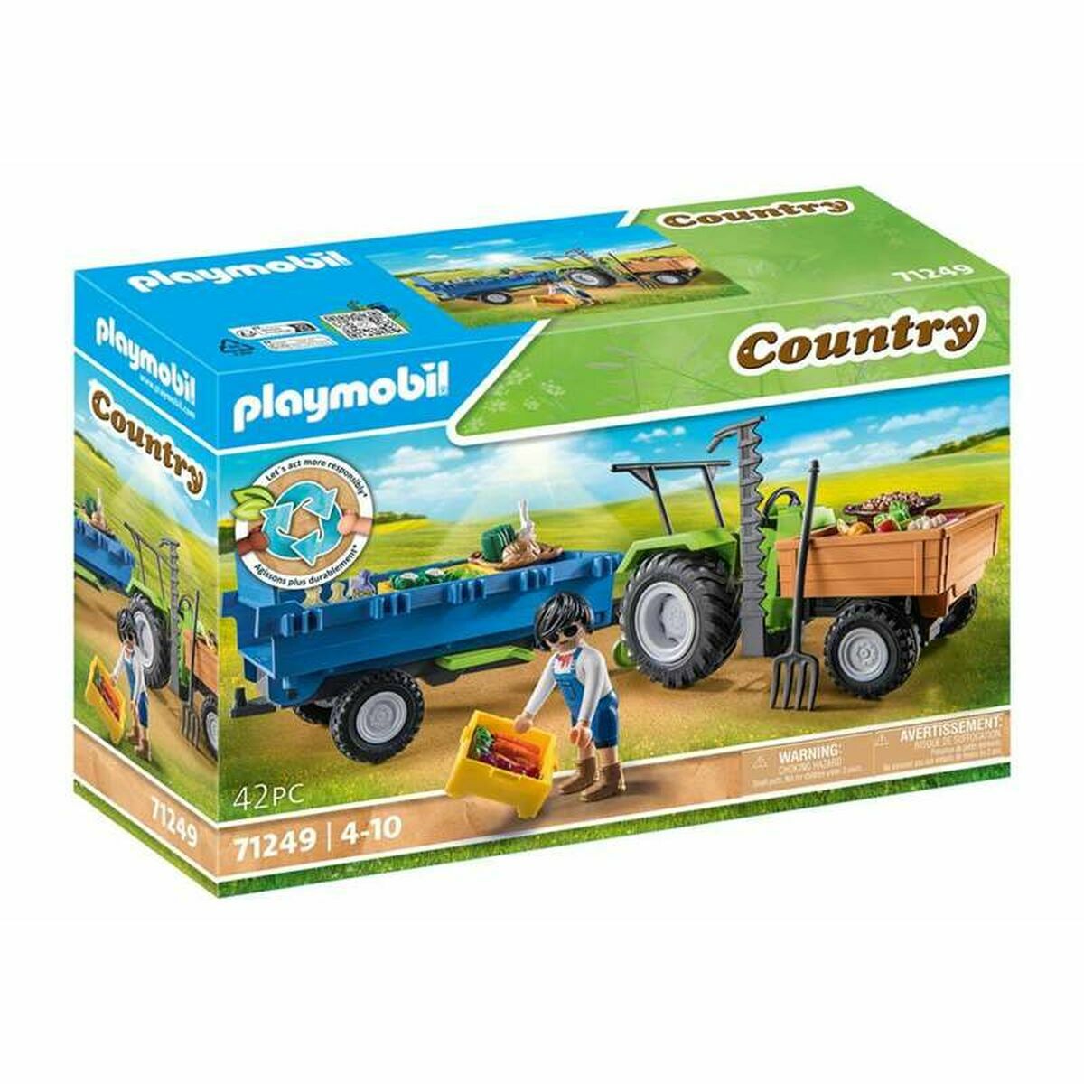 Vehicle Playset Playmobil 71249 42 Pieces Tractor Vehicle Playset Playmobil 71249 42 Pieces Tractor