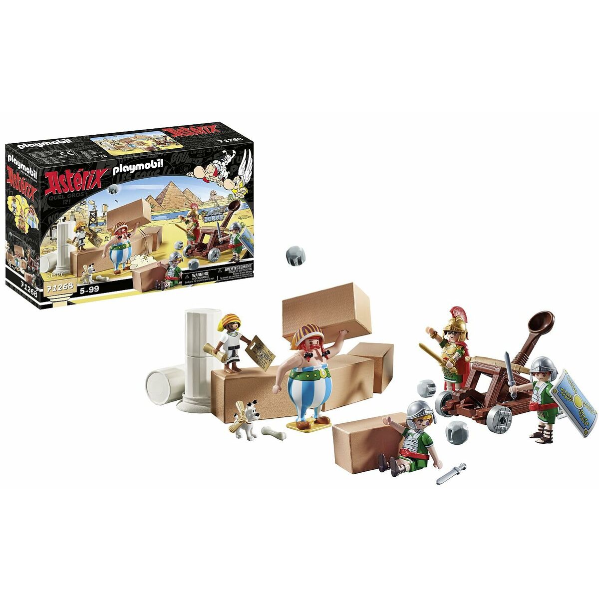 Playset Playmobil AstÃ©rix: Numerobis and the Battle of the Palace 71268 56 Pieces