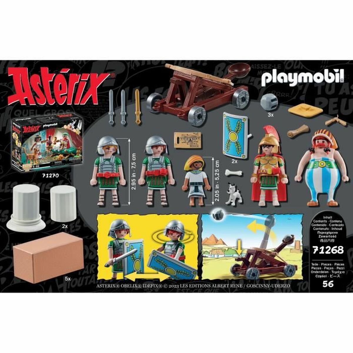 Playset Playmobil AstÃ©rix: Numerobis and the Battle of the Palace 71268 56 Pieces