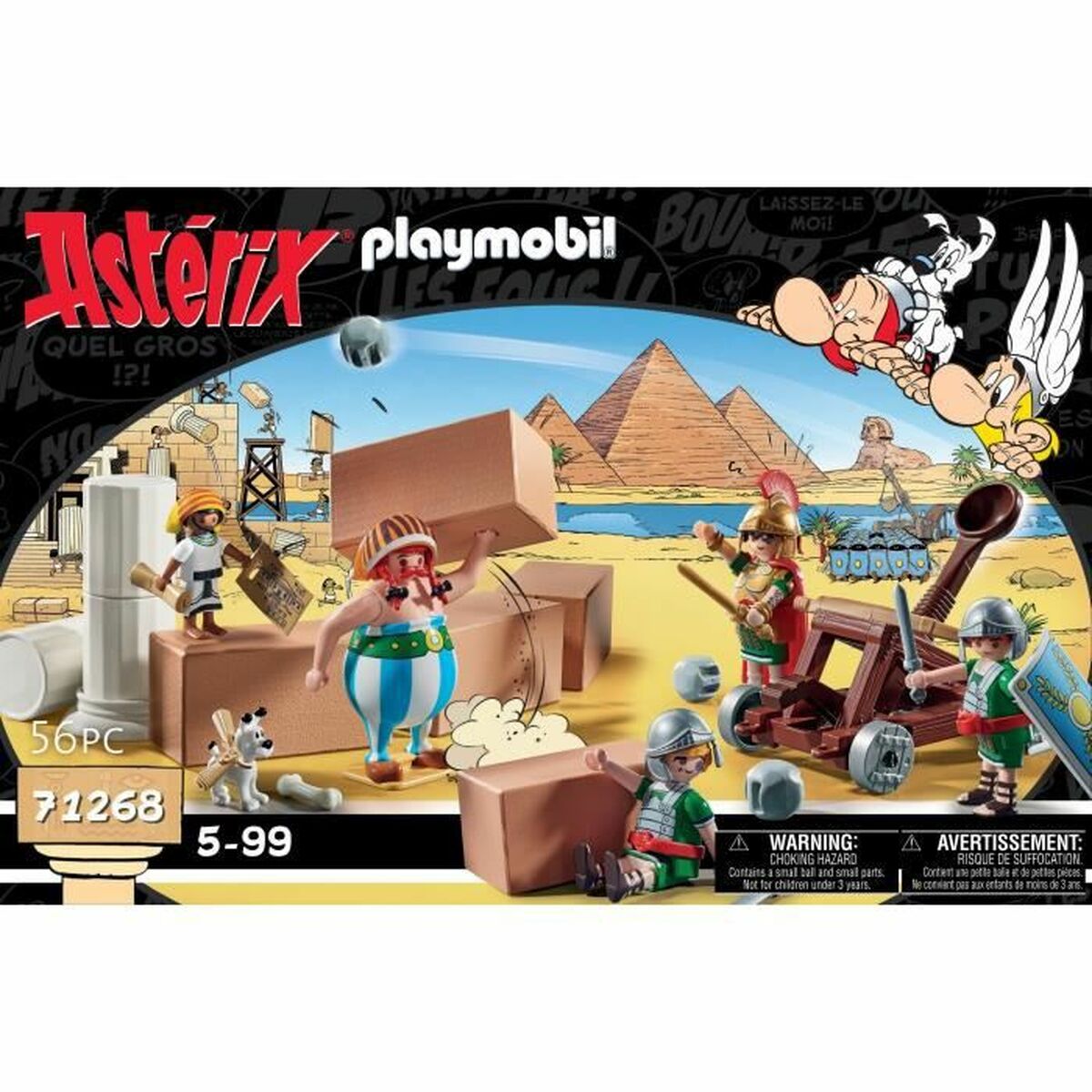 Playset Playmobil AstÃ©rix: Numerobis and the Battle of the Palace 71268 56 Pieces