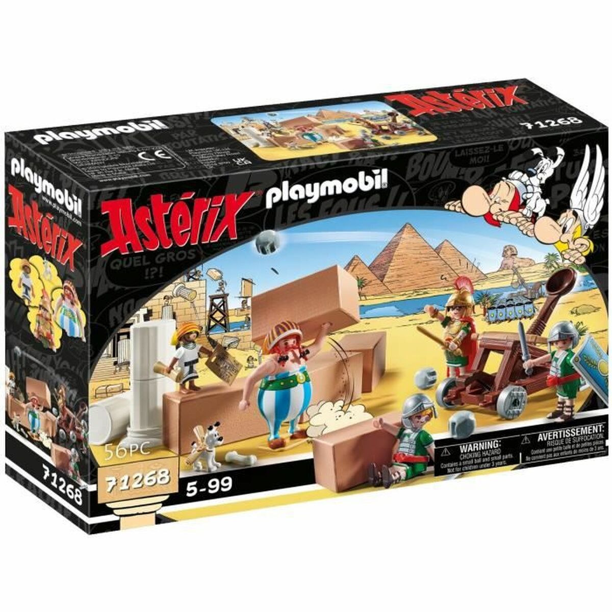 Playset Playmobil AstÃ©rix: Numerobis and the Battle of the Palace 71268 56 Pieces