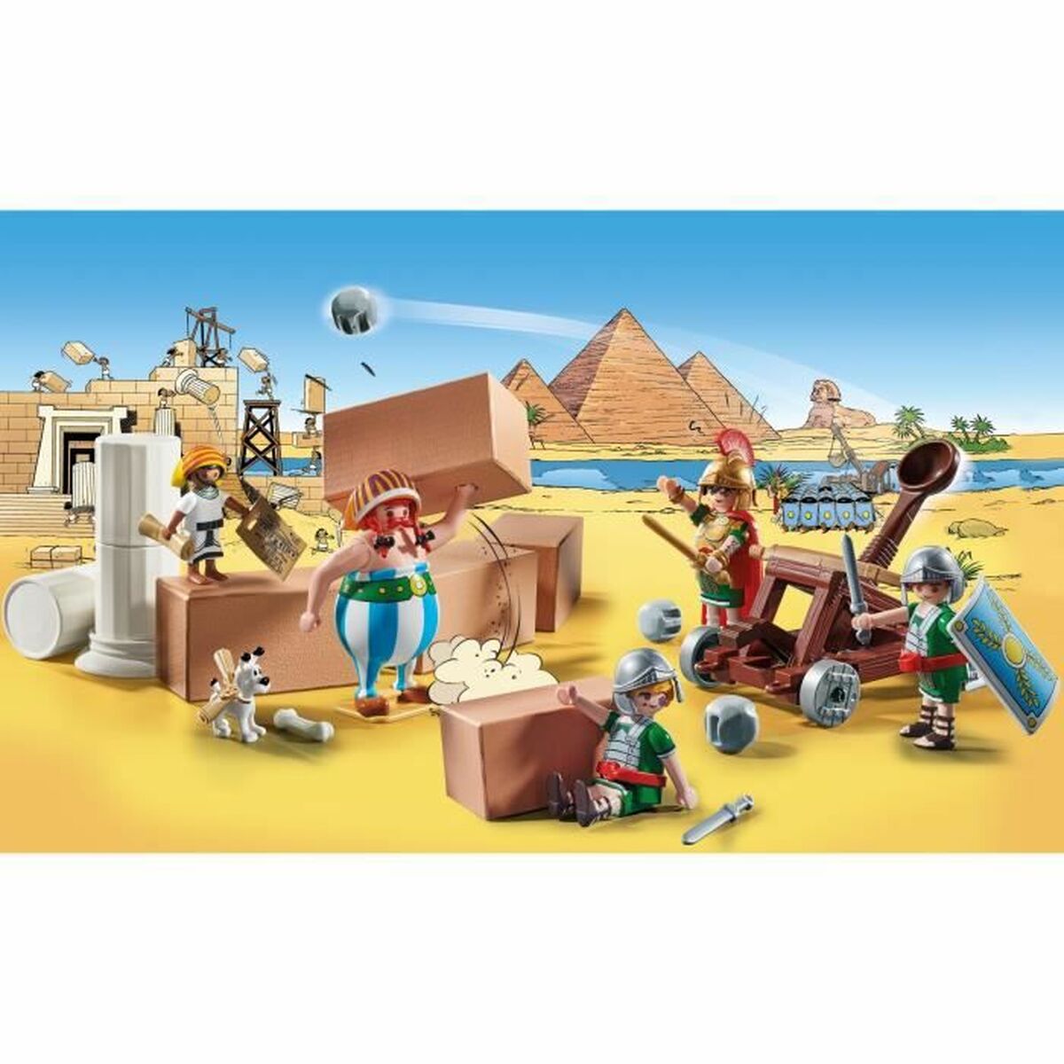 Playset Playmobil AstÃ©rix: Numerobis and the Battle of the Palace 71268 56 Pieces