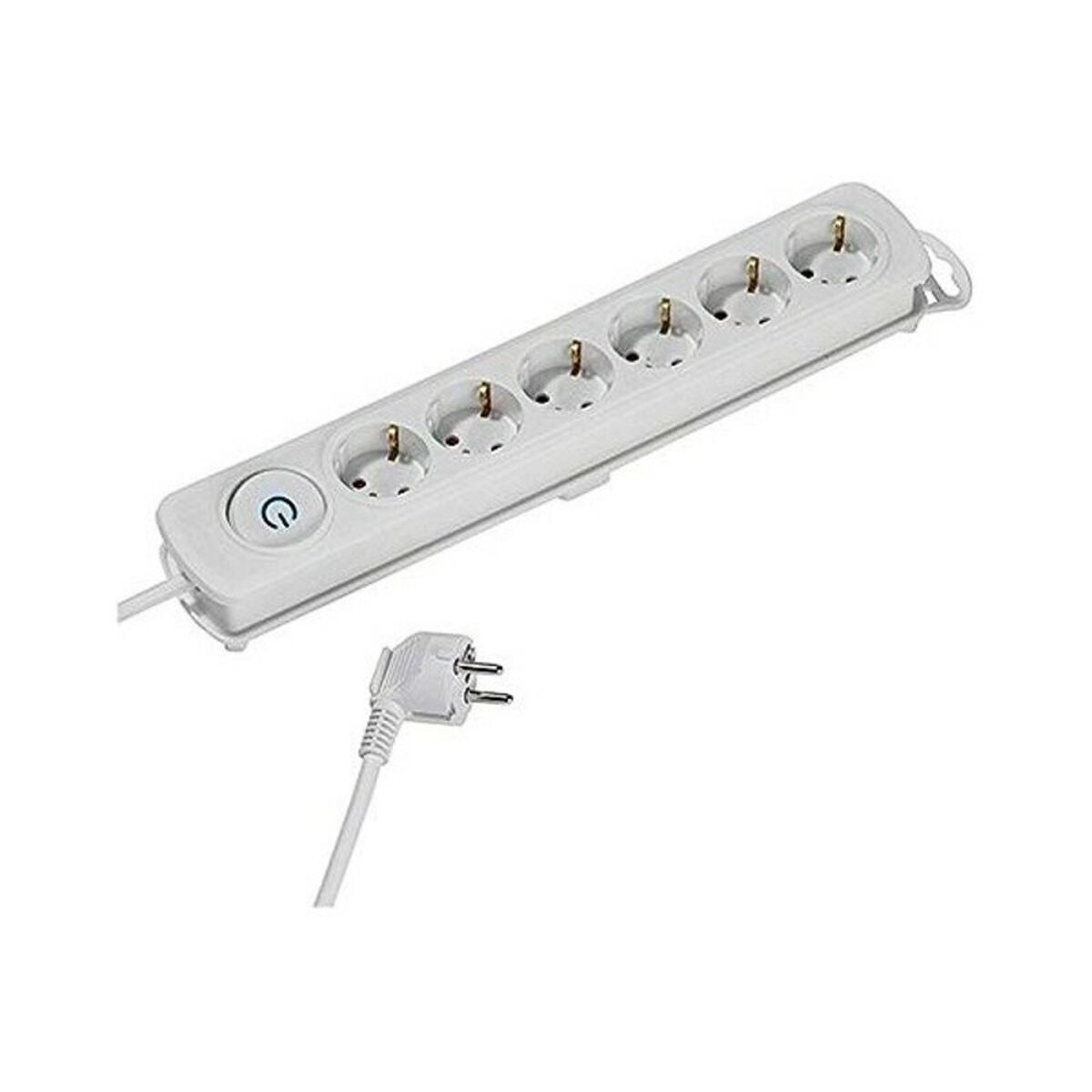 Power Socket – 6 Sockets with Switch Vivanco 37647 1,4 m White