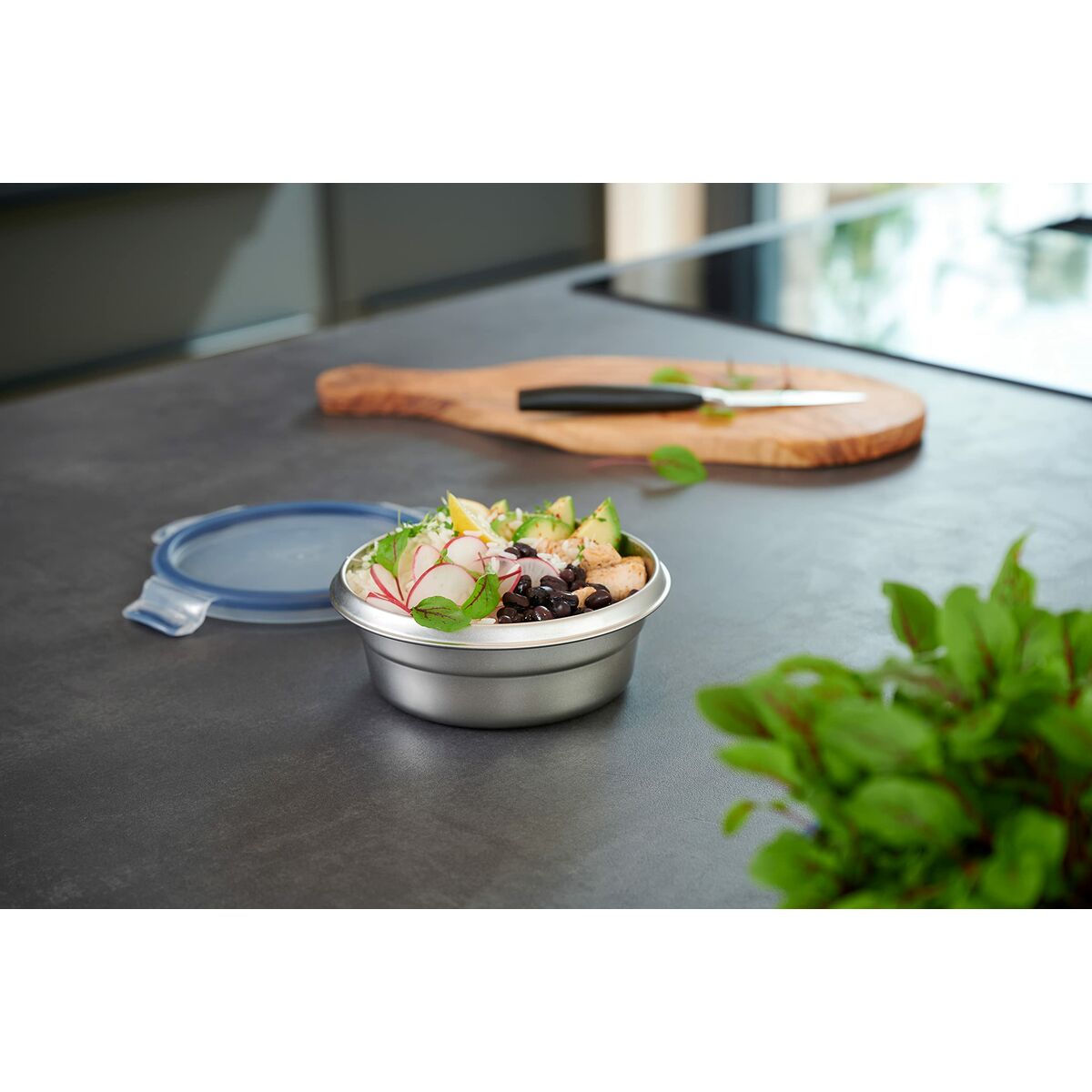 Lunch box Tefal N11502 Silver Stainless steel Rectangular 0,72 l