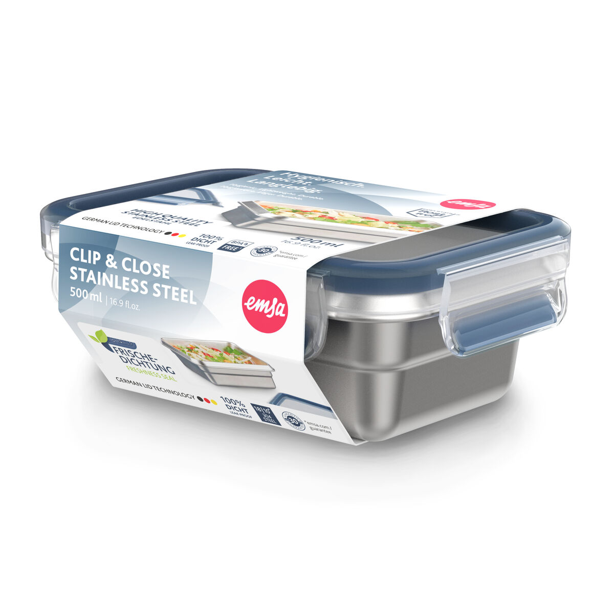 Lunch box Tefal N11503 Blue Stainless steel Rectangular 500 ml