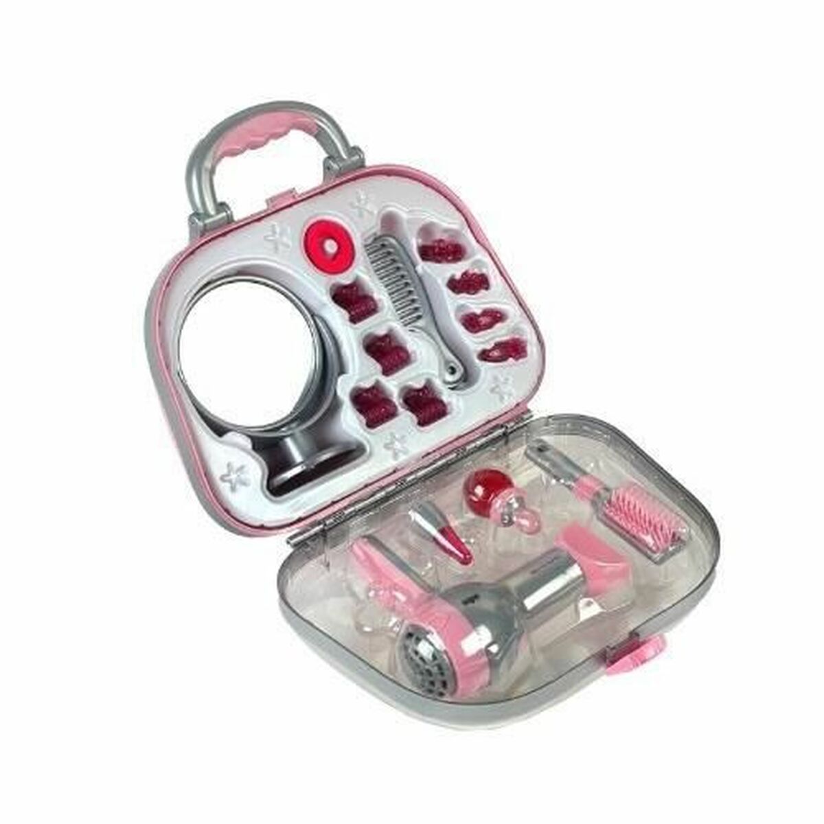 Child’s Hairedressing Set Klein Braun Pink Grey