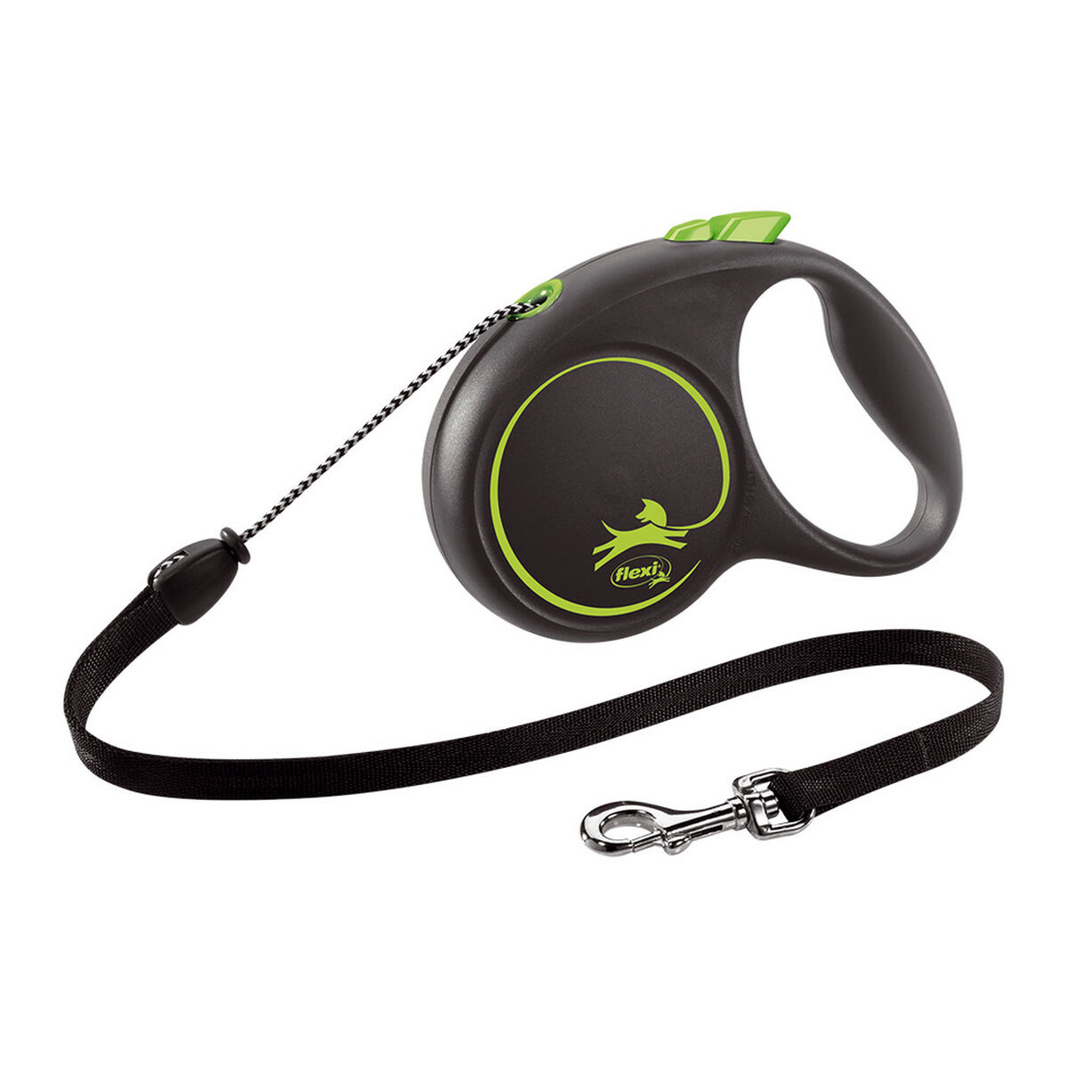 Dog Lead Flexi BLACK DESIGN 5 m Size S Green Dog Lead Flexi BLACK DESIGN 5 m Size S Green