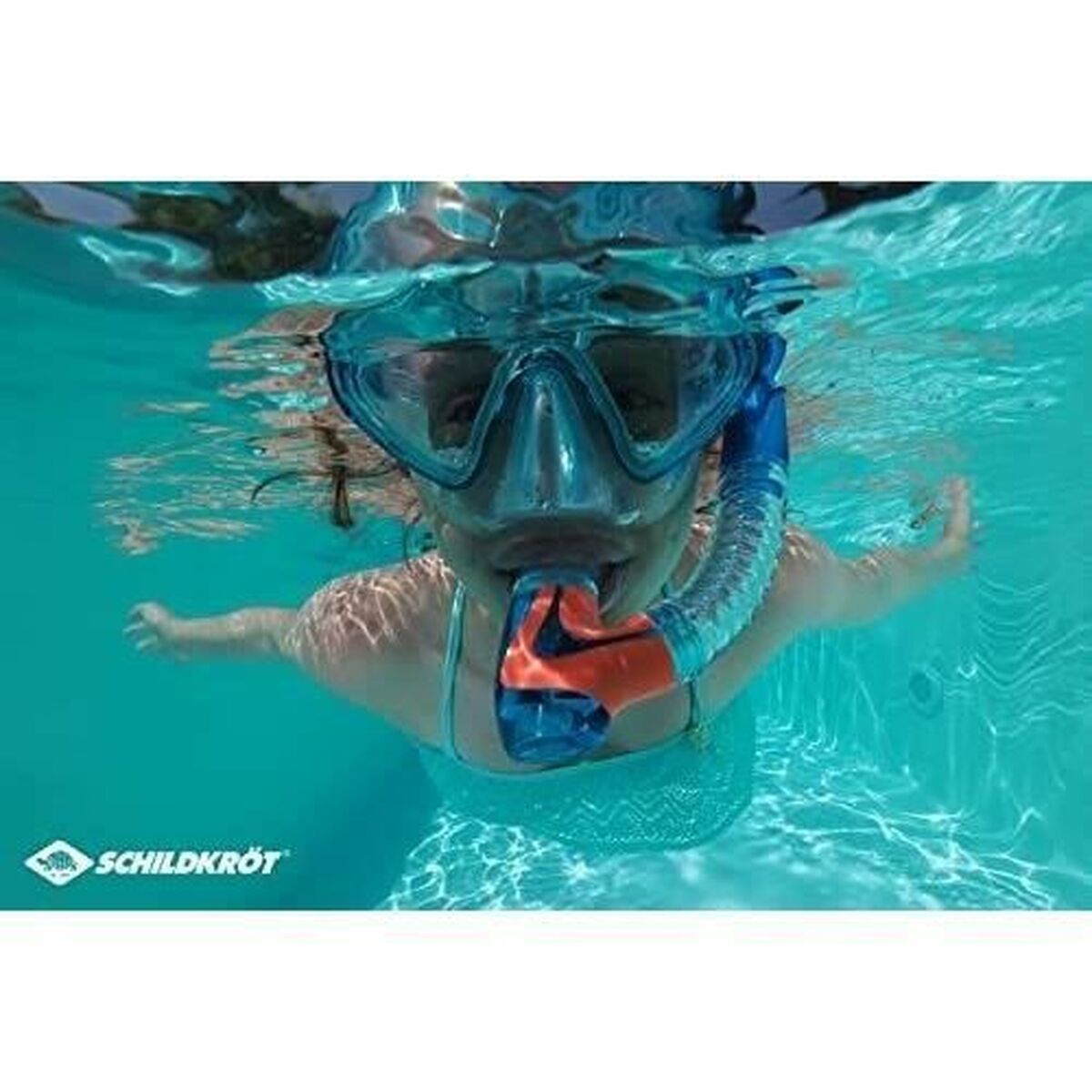 Snorkel Goggles and Tube for Children Schildkrt