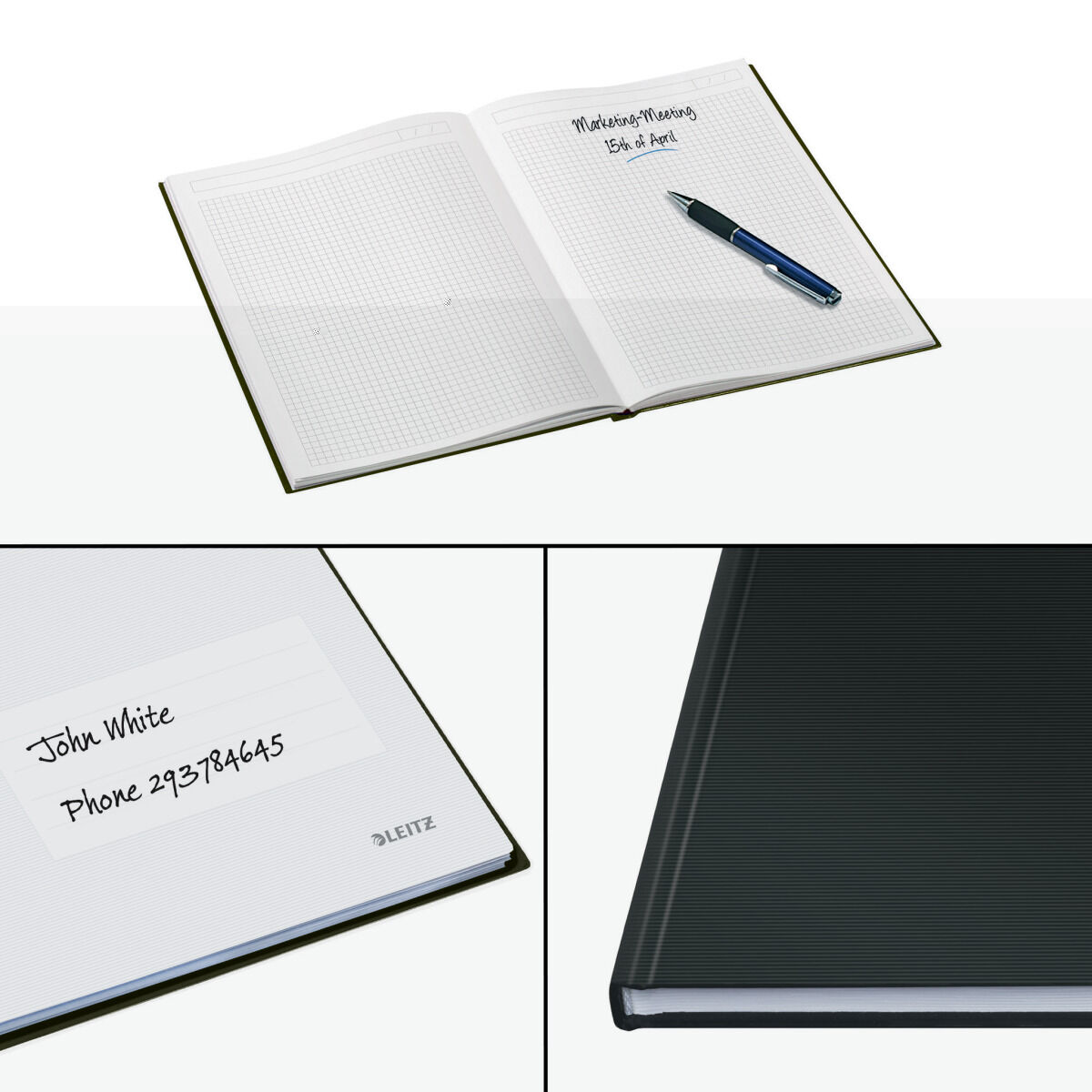 Notepad Leitz Solid Black A4 80 Sheets