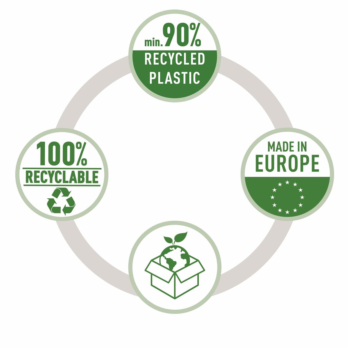 Filing Cabinet Leitz Black Recycled plastic Recyclable