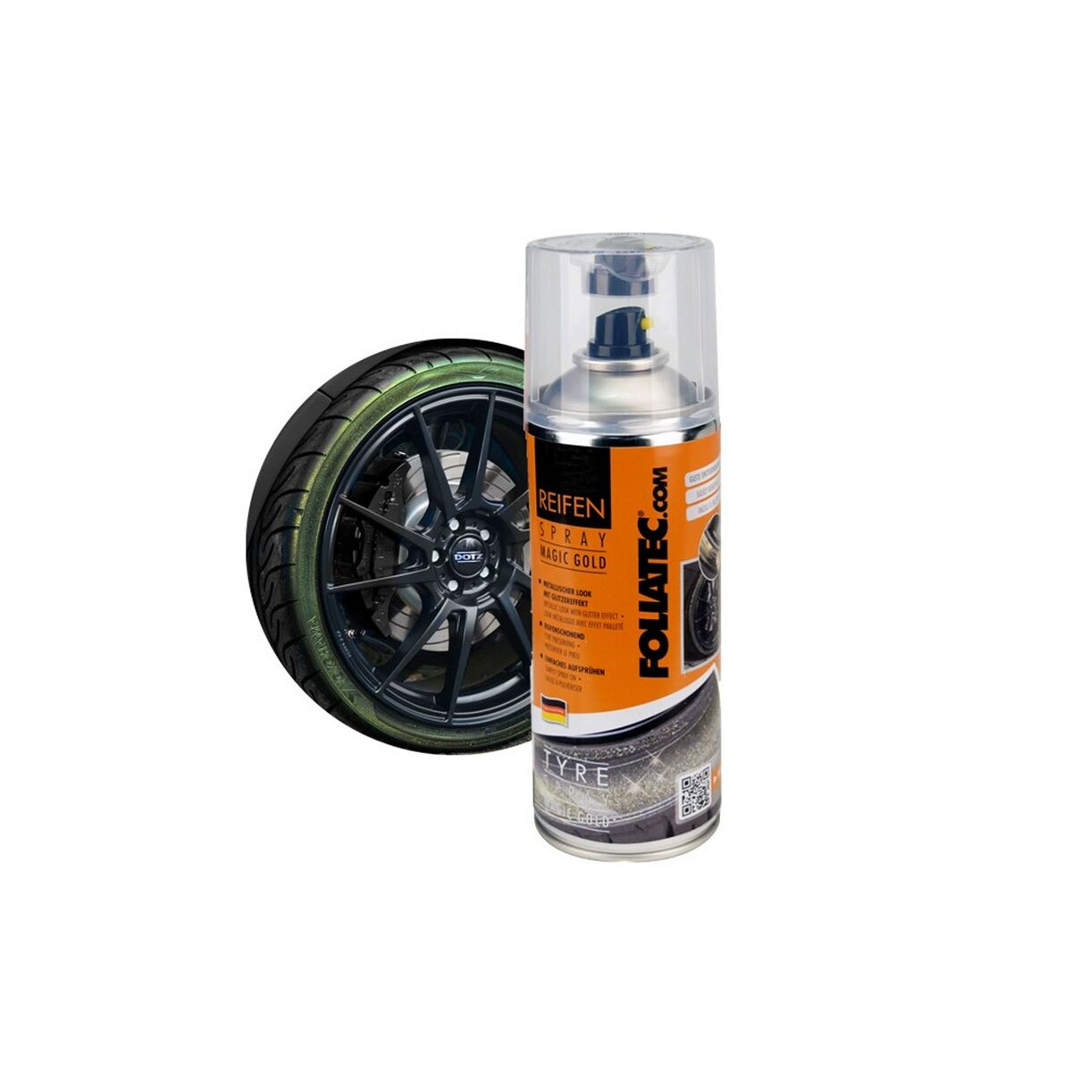 Spray paint Foliatec Golden Wheels 400 ml Spray paint Foliatec Golden Wheels 400 ml