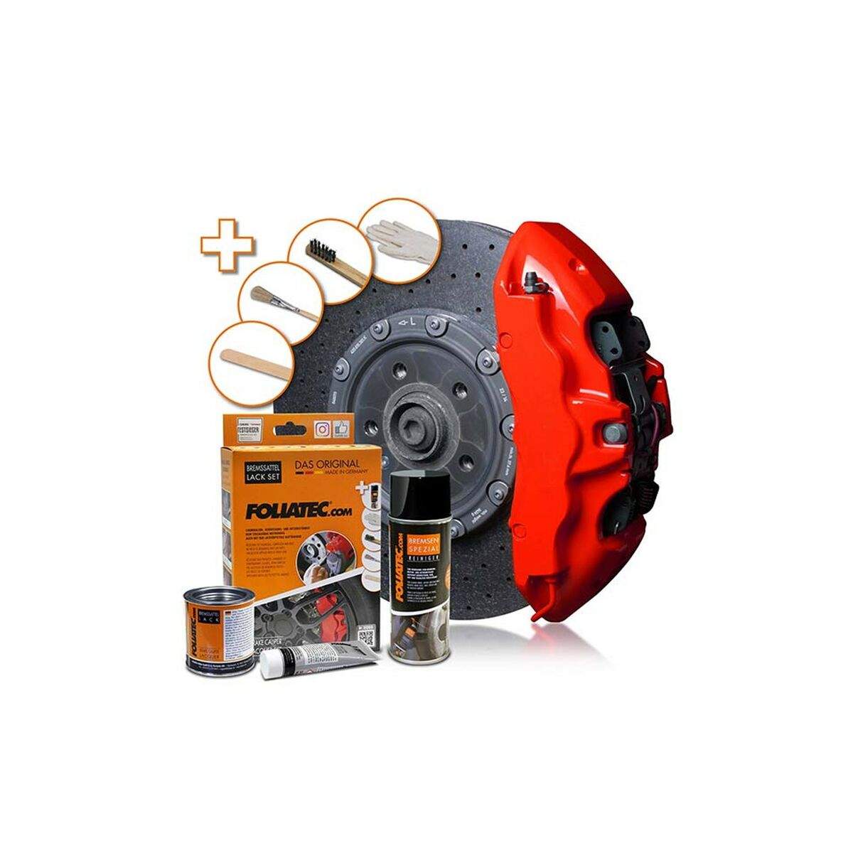 Painting set Foliatec FO2194 Brake Calipers Red Painting set Foliatec FO2194 Brake Calipers Red