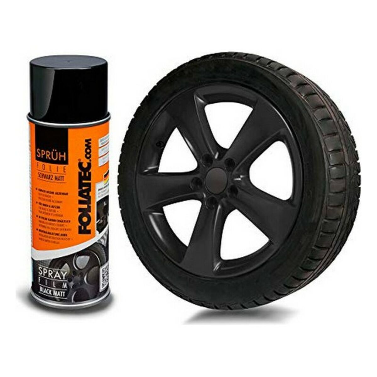 Liquid Rubber for Cars Foliatec 20652 Matte back Black 150 ml Liquid Rubber for Cars Foliatec 20652 Matte back Black 150 ml